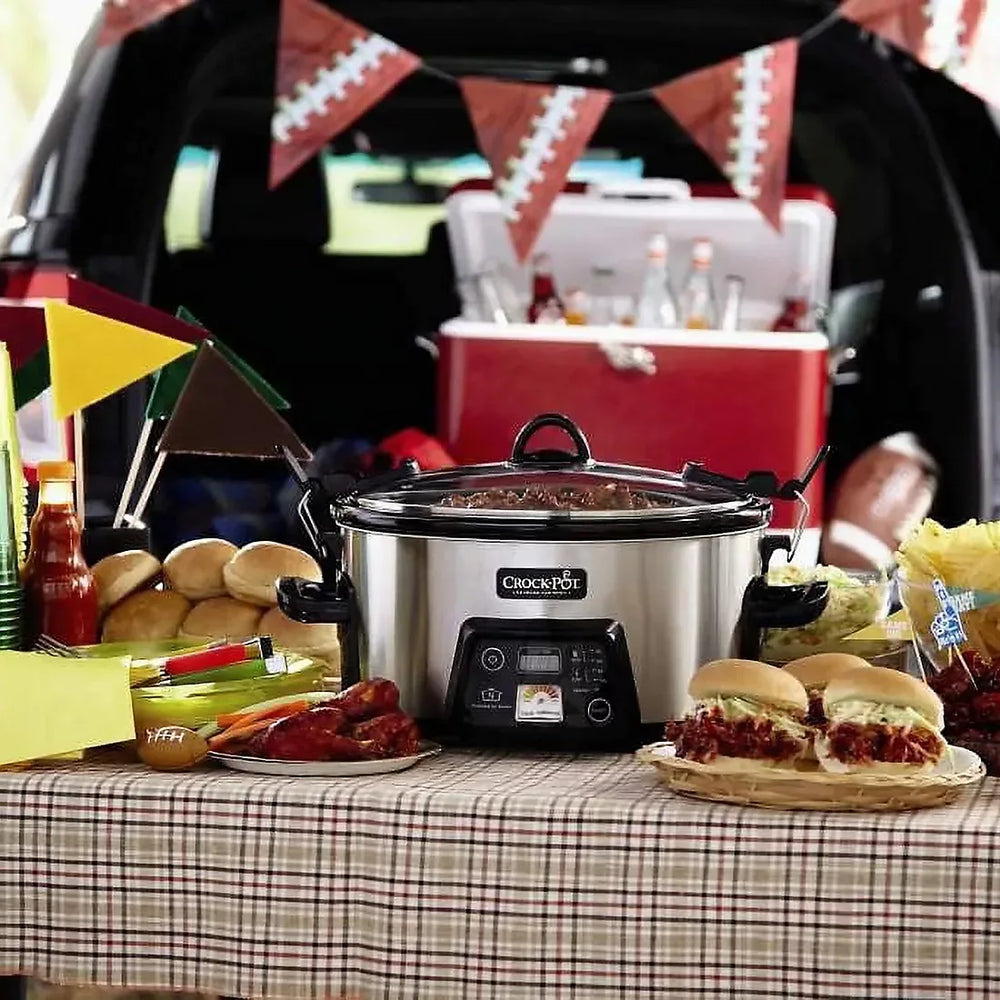 Crock-Pot Programmable 6-Qt. Travel Slow Cooker - USA MEGA SHOP