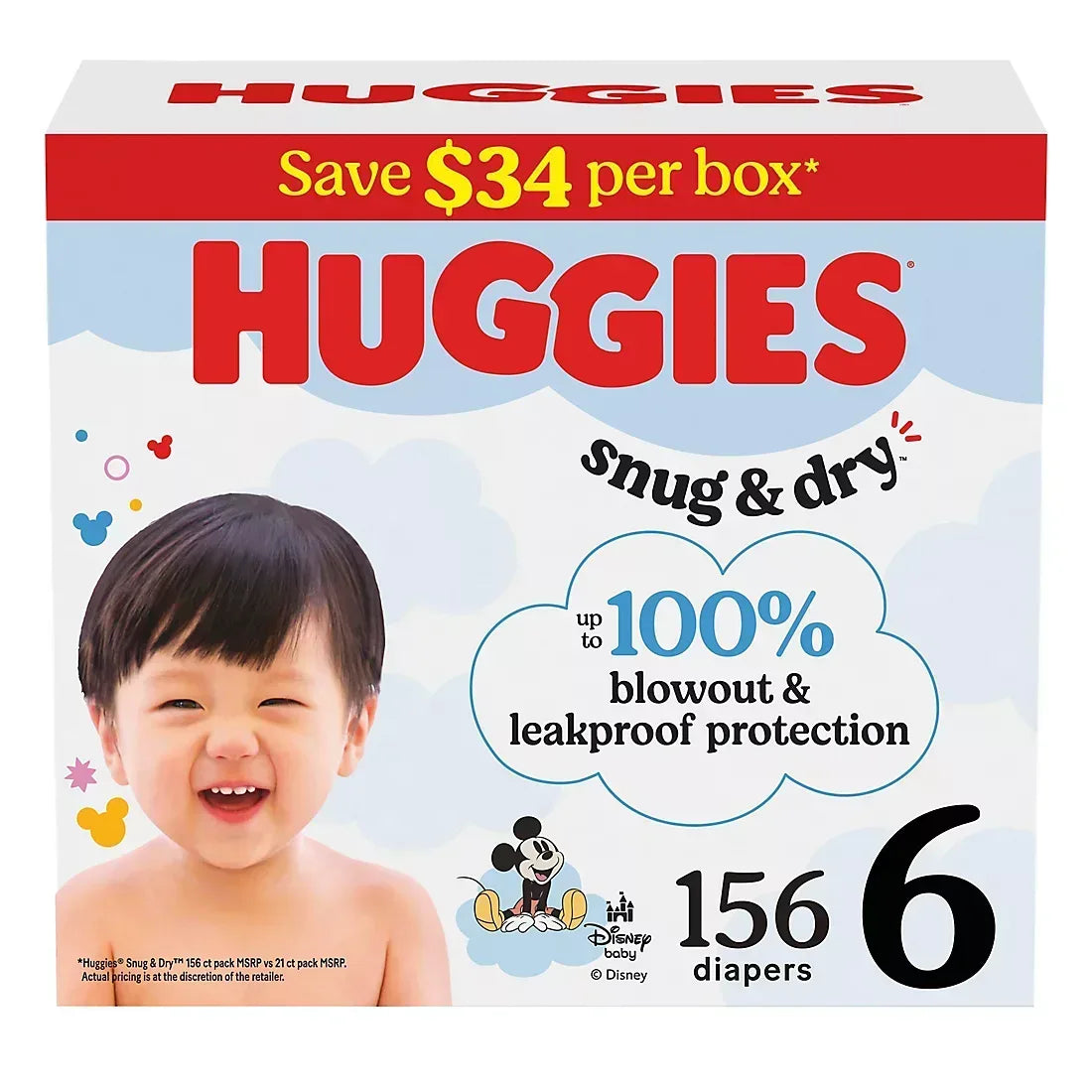 Huggies Snug & Dry Baby Diapers (Select Size)
