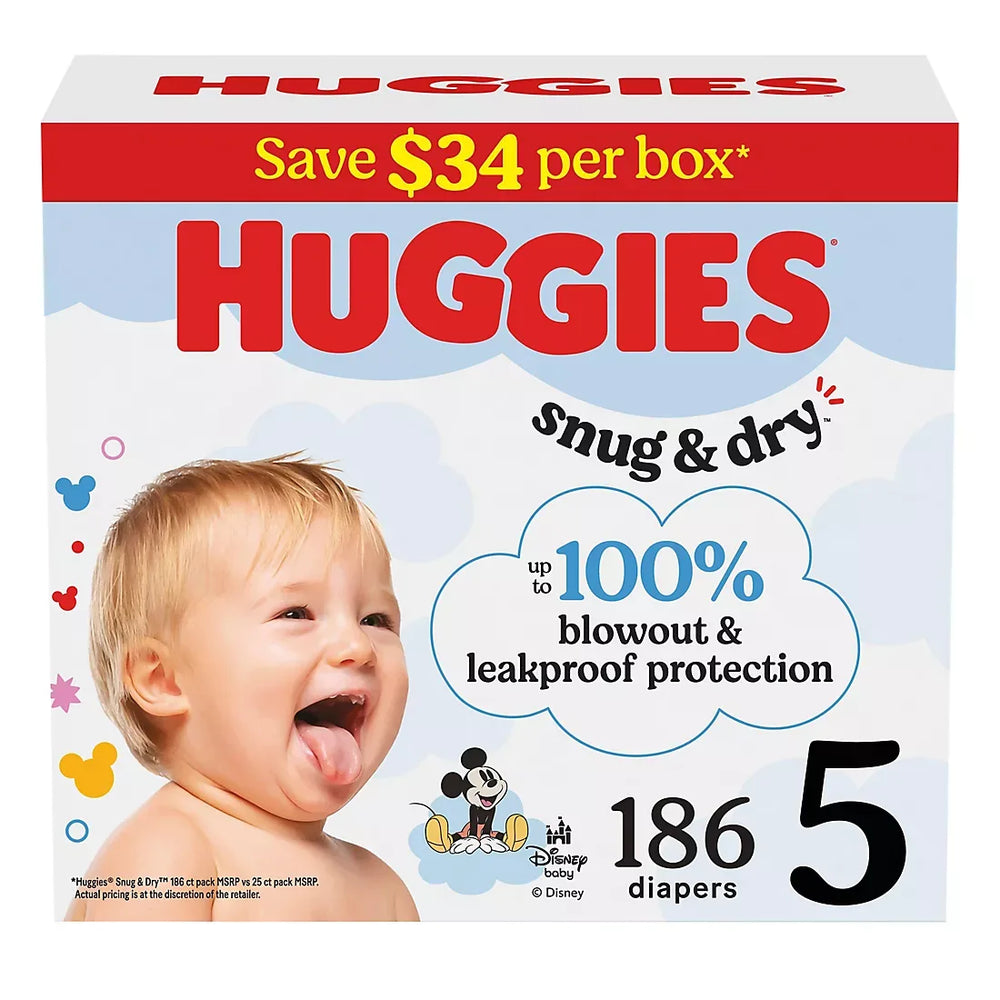 Huggies Snug & Dry Baby Diapers (Select Size) - USA MEGA SHOP