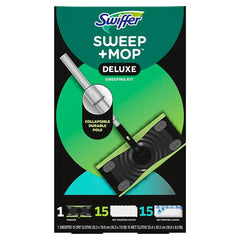 Swiffer Sweep and Mop Deluxe, 2-in-1 Floor Mopping and Sweeping Kit