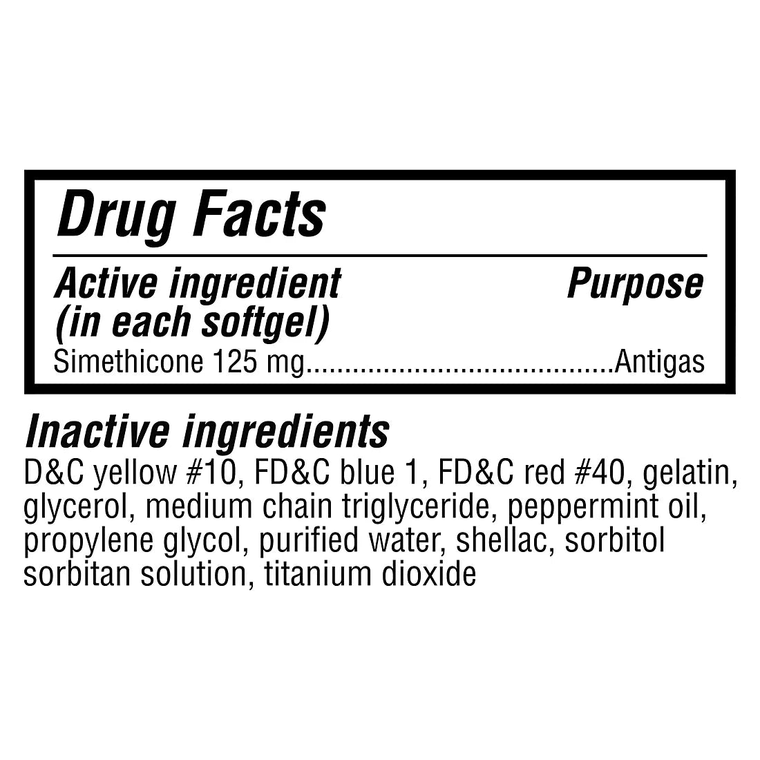 Berkley Jensen Simethicone 125mg Softgels, 240 ct.
