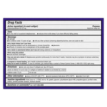 Drug Facts panel on diphenhydramine HCl 25 mg nighttime sleep-aid box, directions