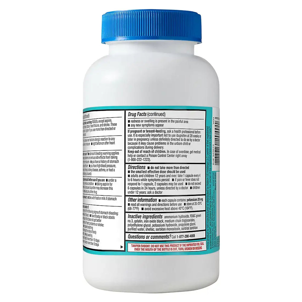 Berkley Jensen Ibuprofen 200mg Softgel Capsules, 480 ct.