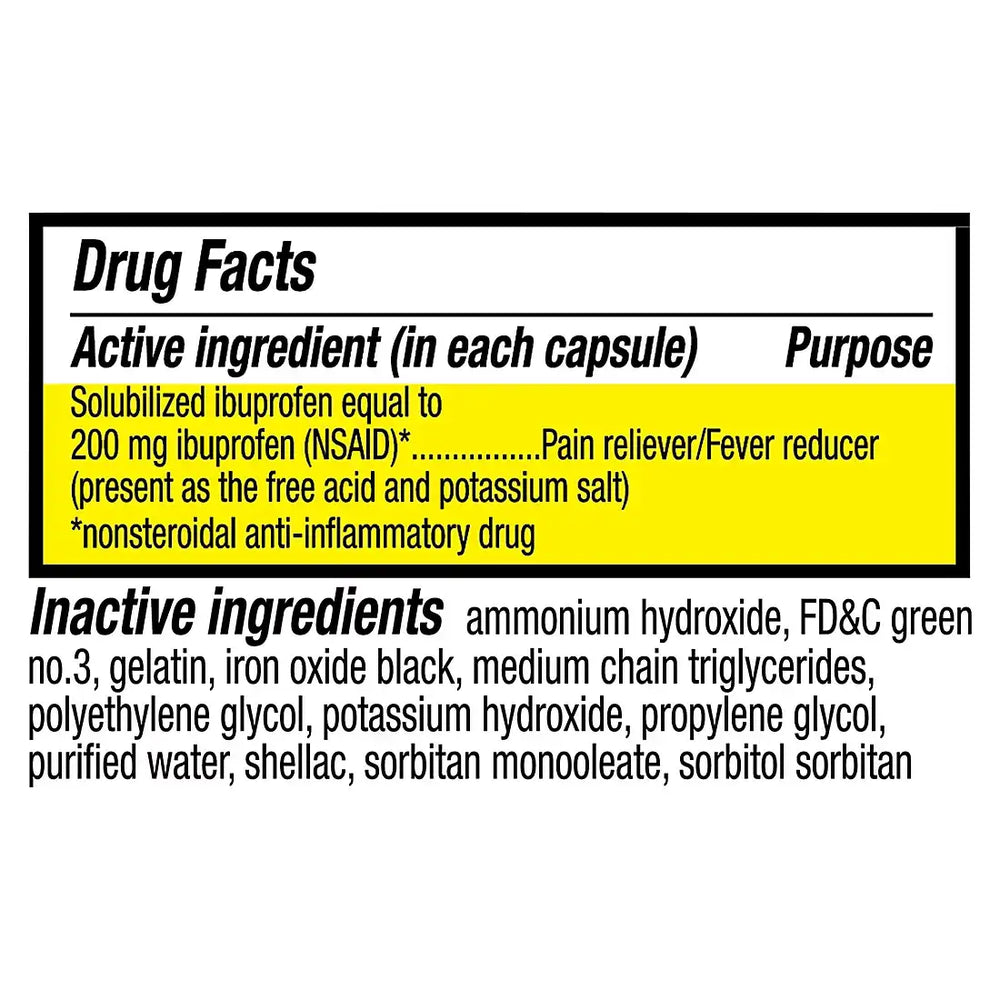 Berkley Jensen Ibuprofen 200mg Softgel Capsules, 480 ct.
