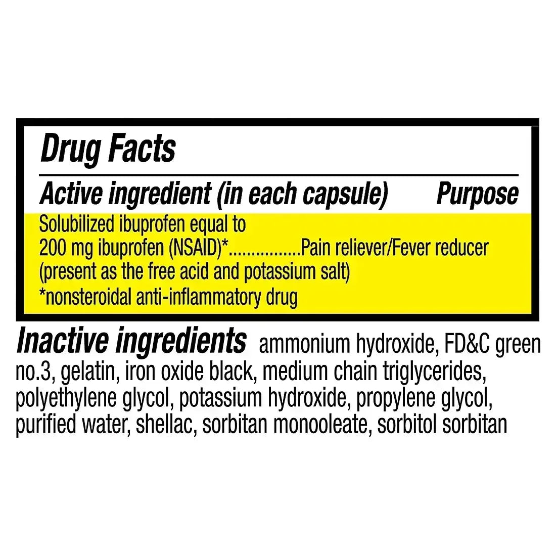 Berkley Jensen Ibuprofen 200mg Softgel Capsules, 480 ct.