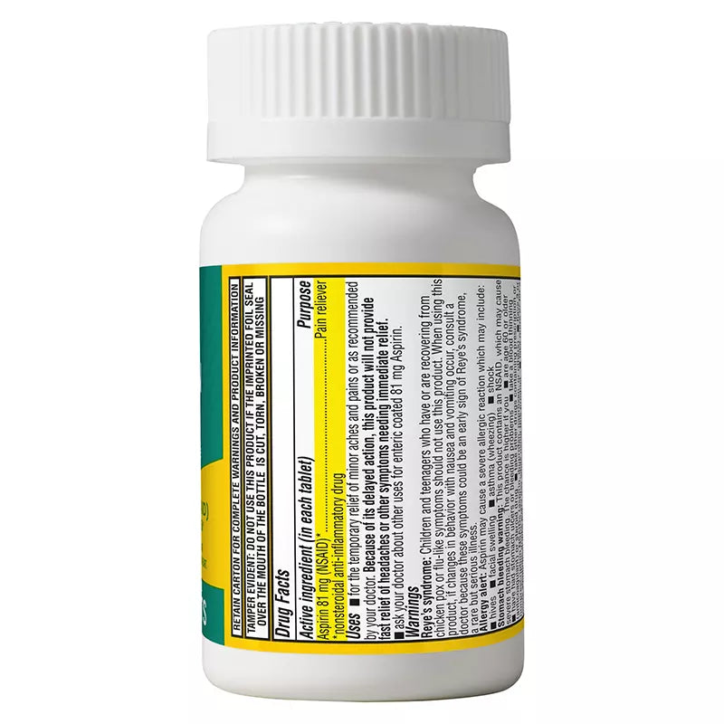 Berkley Jensen Aspirin 81mg Low-Dose Tablets, 730 ct.