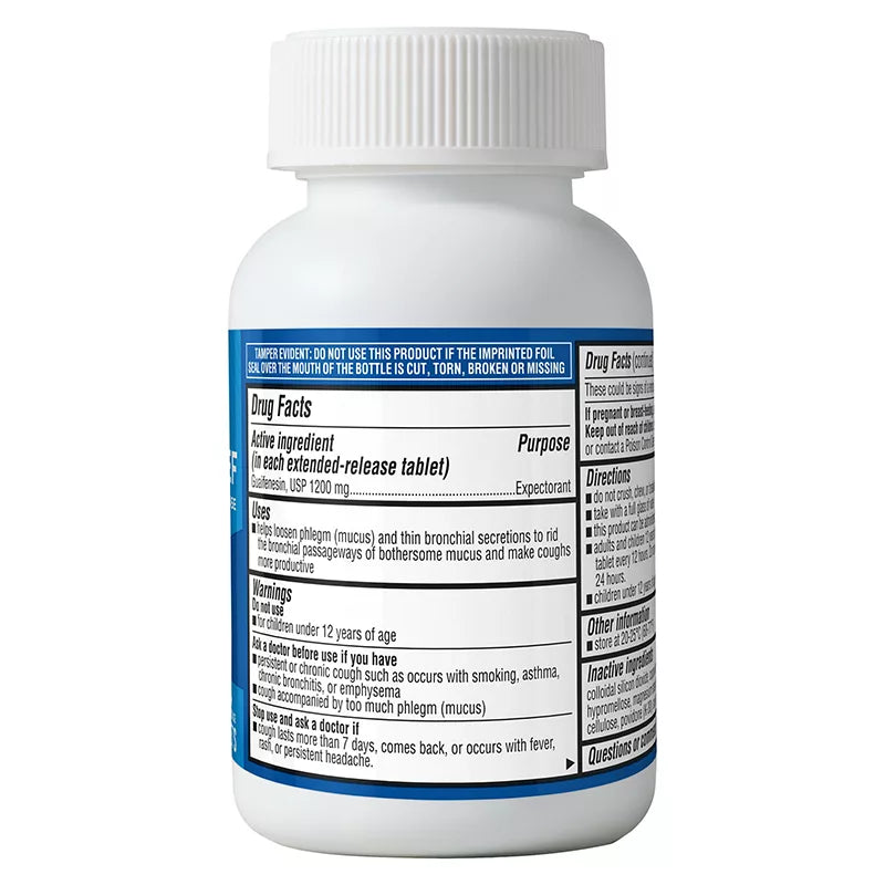 Berkley Jensen Maximum Strength Mucus Relief Guaifenesin Extended-Release Tablets 1200mg, 84 ct.