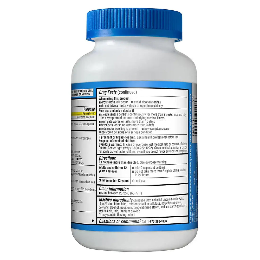 Berkley Jensen Extra Strength Acetaminophen PM Caplets, 500 ct.