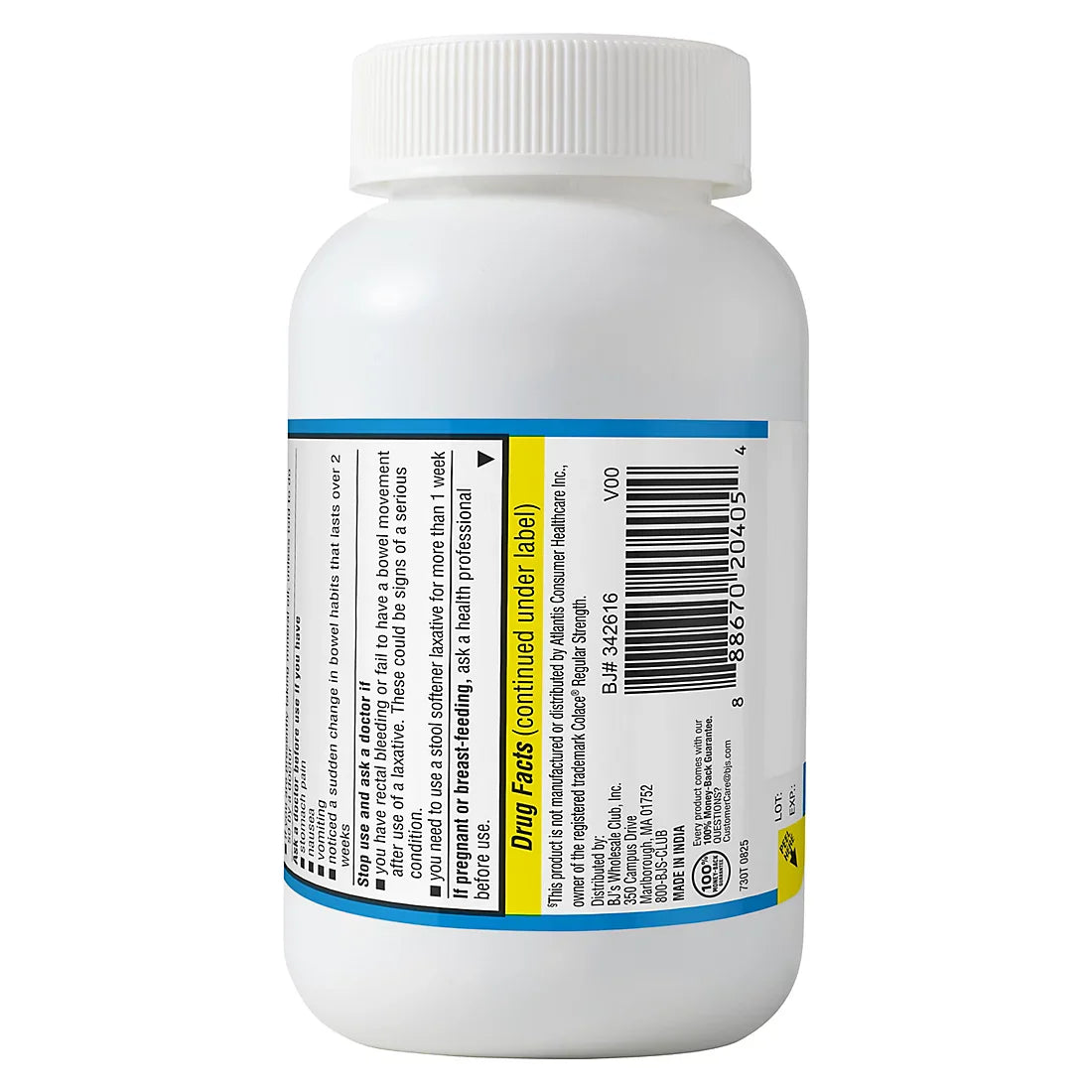 Berkley Jensen Stool Softener Docusate Sodium 100mg Softgels, 400 ct.