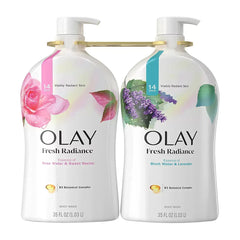 Olay Fresh Radiance Body Wash, Essence of Birch Water & Lavender, Rose Water & Sweet Nectar, 35 fl. oz.