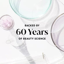 Body wash with pump and bubbles; “Backed by 60 Years of Beauty Science”