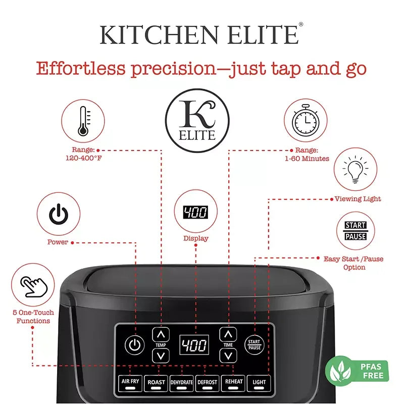 Kitchen Elite 9.5-Qt. Digital Air Fryer - USA MEGA SHOP