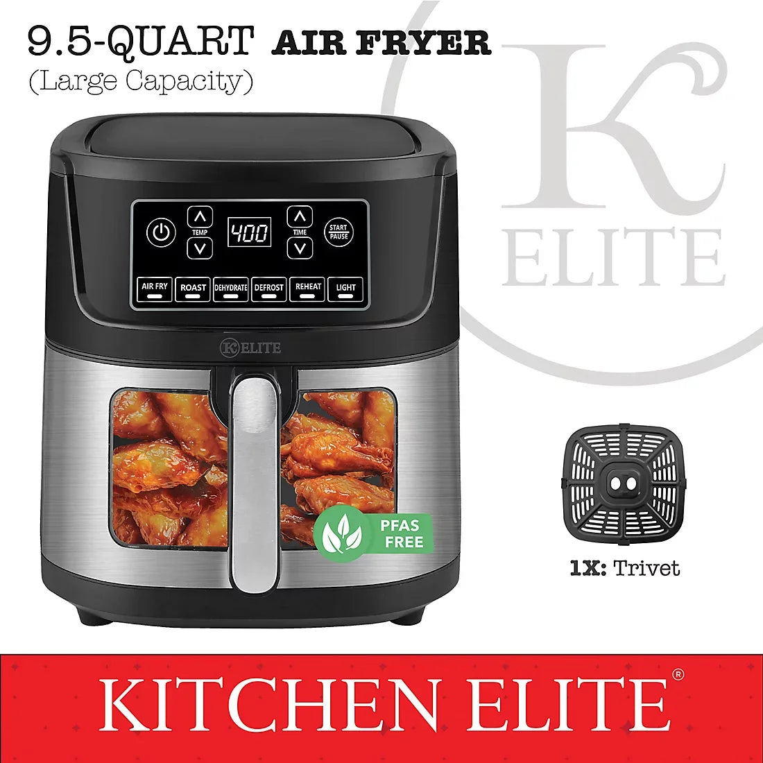 Kitchen Elite 9.5-Qt. Digital Air Fryer - USA MEGA SHOP