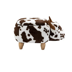 Home to Office Bernie the Brown Cow Ottoman - USA MEGA SHOP