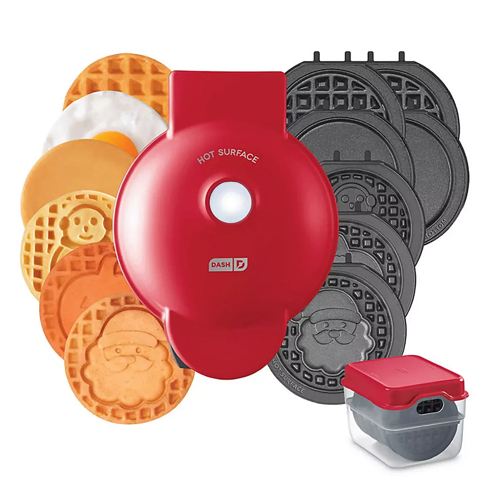 Dash Holiday MultiMaker Mini Shape Waffle Maker - USA MEGA SHOP