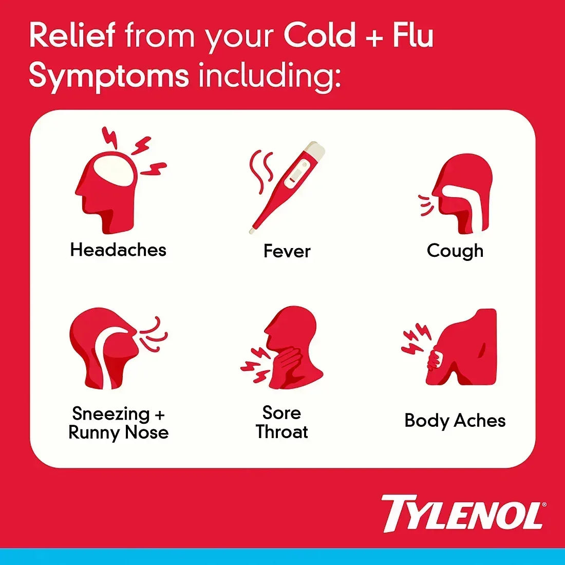 Tylenol Day & Night Cold + Flu Combo Pack, 72ct (48 Day + 24 Night)