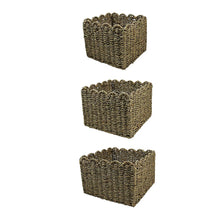 Scalloped Decorative Storage Bin, 3-Pc. Set