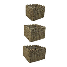 Scalloped Decorative Storage Bin, 3-Pc. Set