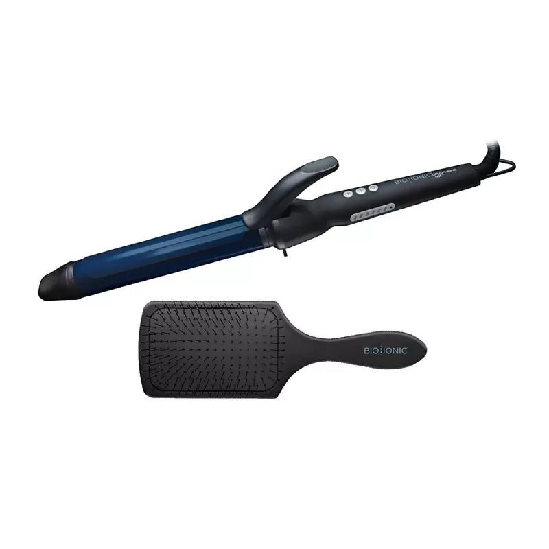Bio Ionic Graphene MX Long Barrel Curling Iron 1.25" with Brush - USA MEGA SHOP