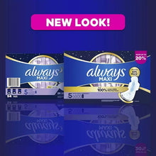 Always Maxi overnight pad box set, showing two package fronts