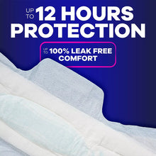 Extra heavy overnight pad, absorbent surface close-up, winged shape
