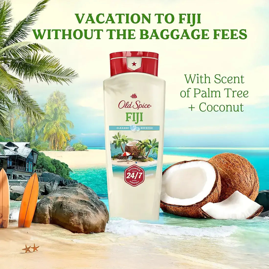 Old Spice Body Wash Variety Triple Pack for Men, Fiji, Moisturize, Deep Sea, 3 pk./18 oz. - USA MEGA SHOP