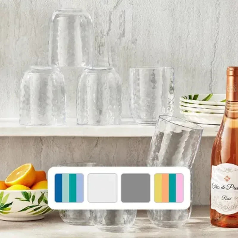 Member'S Mark Shatterproof 8-Piece Stemless Set (Assorted Colors)