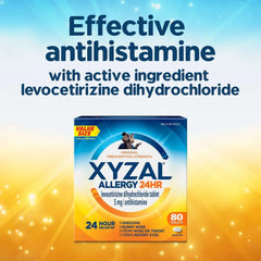 Xyzal 24-Hour Allergy Relief Antihistamine Tablets, 5 mg, 80 Count