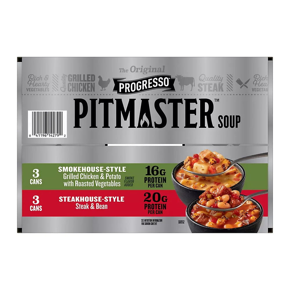 Progresso Pitmaster Soup Variety Pack, Cans, 6 pk. - USA MEGA SHOP
