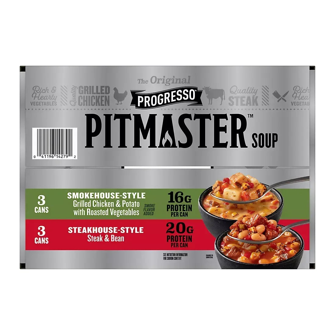 Progresso Pitmaster Soup Variety Pack, Cans, 6 pk.