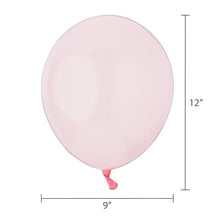12-inch pale pink latex balloon with small knot at bottom