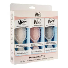 Detangling trio box with three mini detangler brushes in blister, Wet-brush limited edition