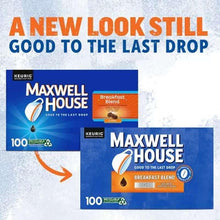 Maxwell House breakfast blend light roast 100 K-Cup pod boxes, blue packaging