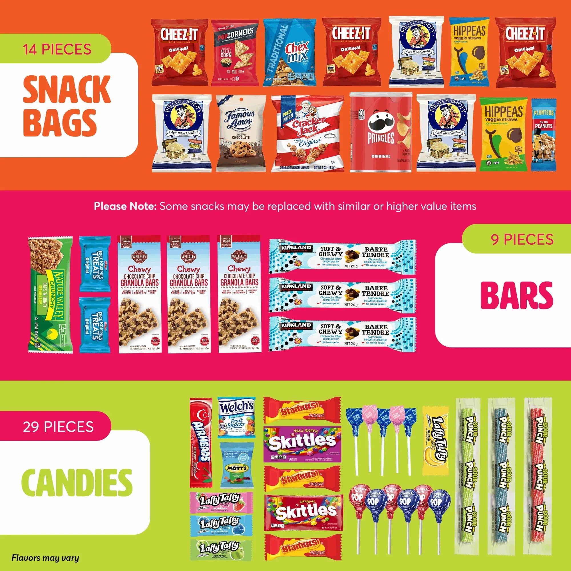 I AM Snacky - Snack Box (52 Count) Chips Candies Sweets for Home & Office - USA MEGA SHOP