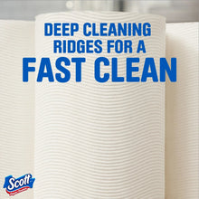 White Scott paper towels sheet showing deep cleaning ridges texture