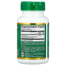 Echinacea extract supplement bottle back label with Supplement Facts panel and QR code