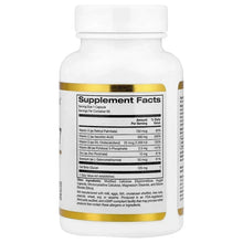 California Gold Nutrition Defender 7 supplement facts label on bottle, 60 veg caps