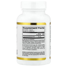 California Gold Nutrition 5-HTP 100 mg bottle back label with Supplement Facts panel