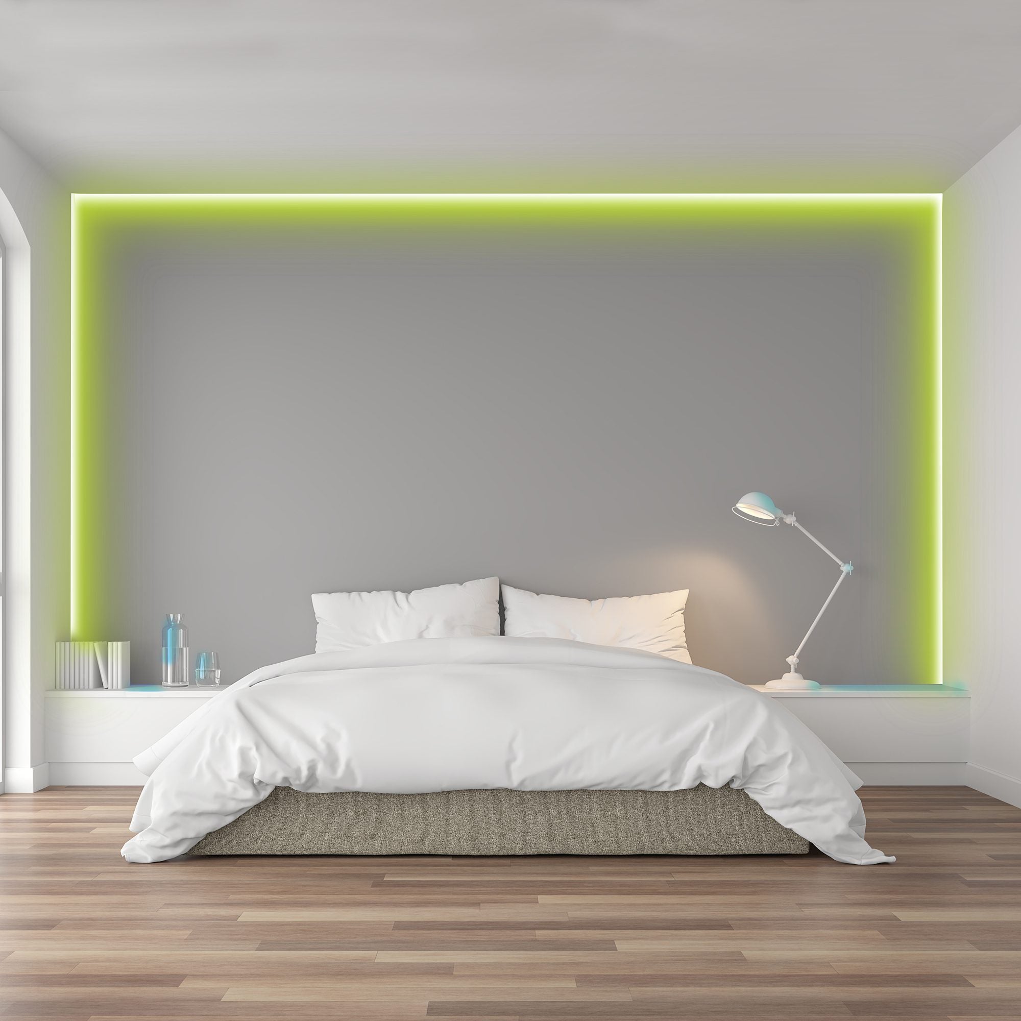 Xtreme Lit 10ft Indoor LED Strip Lights Kit, Multicolor LED Lights forBedroom, Accent Lighting, Cuttable, Remote Control