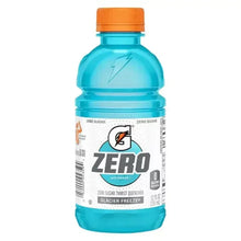 Gatorade Zero Sugar Thirst Quencher bottle, Glacier Freeze blue with orange cap