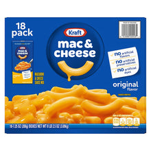 Kraft Original Mac and Cheese, Easy Dinner or Dinner Sides, Bulk Pack, Boxes, 18 pk./7.25 oz.
