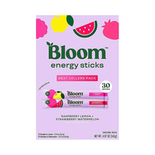 Bloom Energy Sticks Drink Mix, Strawberry Watermelon, Raspberry Lemon, 30 ct.