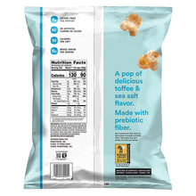 Smartfood Fiber Pop Popcorn, Toffee & Sea Salt Flavored, 18 oz.