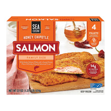 Sea Cuisine Honey Chipotle Salmon Fillets, Family Pack, Wild Alaskan Salmon, 14g Protein, 4 ct./5.5 oz.