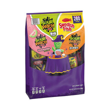 Sour Patch Kids and Swedish Fish Halloween Candy Variety Pack, Soft and Chewy Candy, Bags, 280 ct.