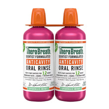 Fluoride mouthwash bottles, purple with orange caps, Sparkle Mint, 2-pack