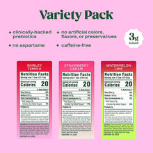 Bloom Prebiotic Soda Variety Pack, Shirley Temple, Strawberry Cream, Watermelon Lime, 15 pk./12 fl. oz.