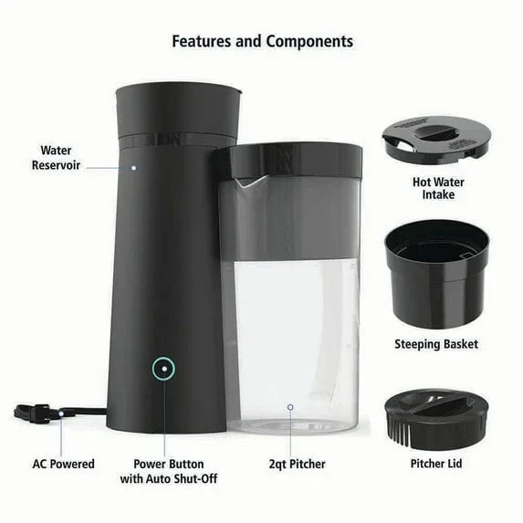 Mainstays 2-Quart Iced Tea and Iced Coffee Maker, 8-Cup - USA MEGA SHOP