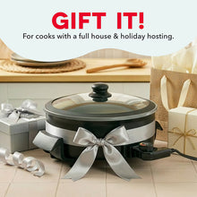 Dash Extra-Deep Electric Skillet with Ceramic Nonstick Surface - Black, 12"