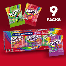 Skittles Gummies Gummy Candy Variety Pack, Bulk Box, 9 ct.